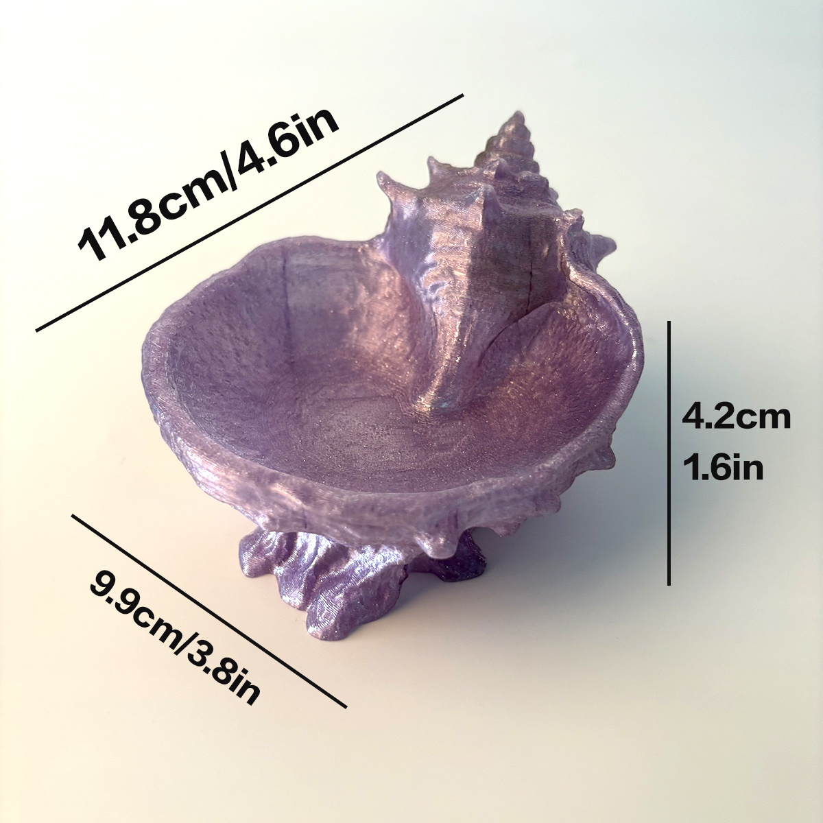 Pearlescent Purple Conch-Shape - Jewelry Making Table 评论和价格