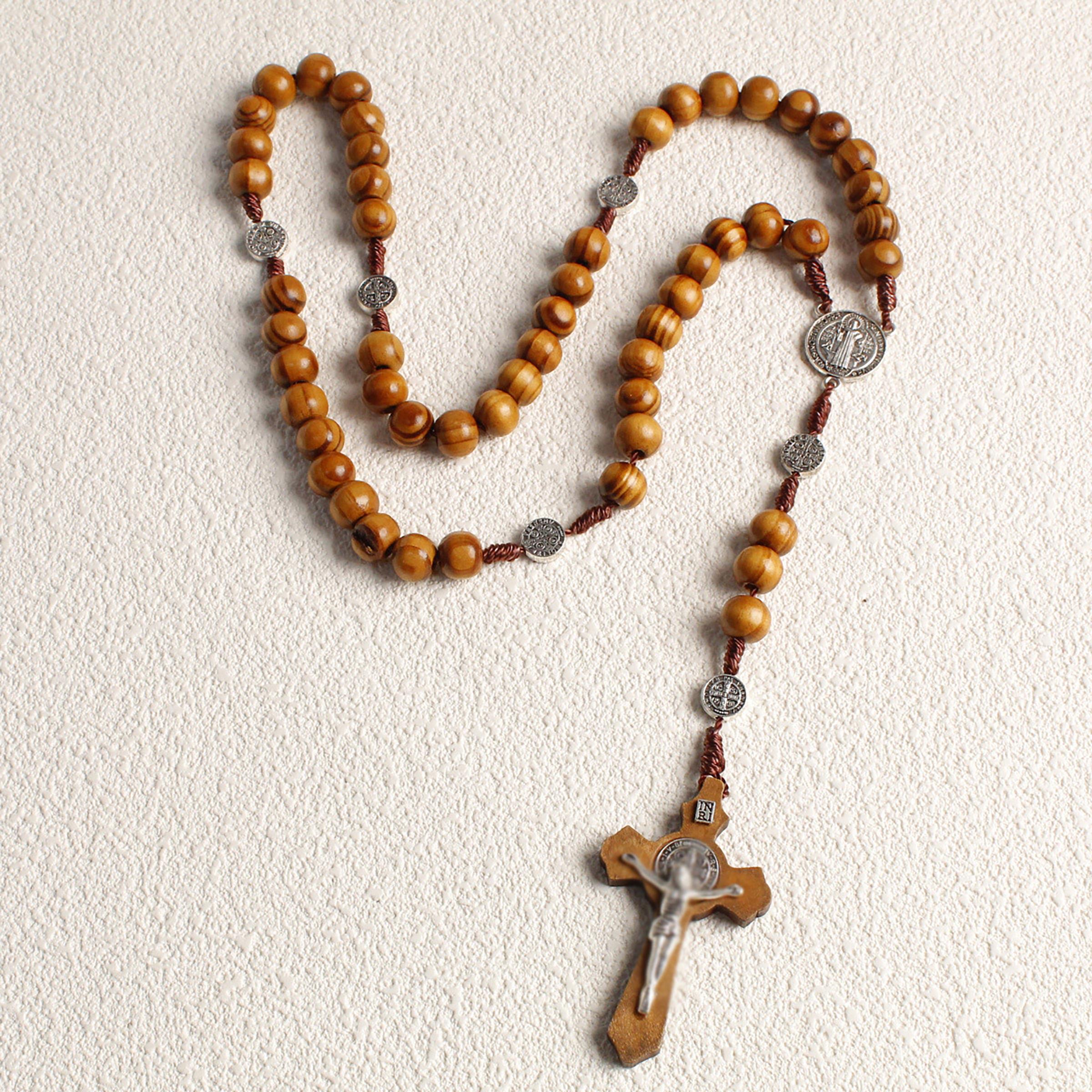 Wooden Beaded Cross Pendant Ne - Jewelry Making Ideas With Beads 评论和价格