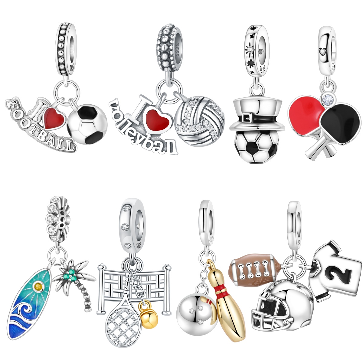 MISEFF S925 Sterling Silver Ch - Jewelry Making Table 评论和价格
