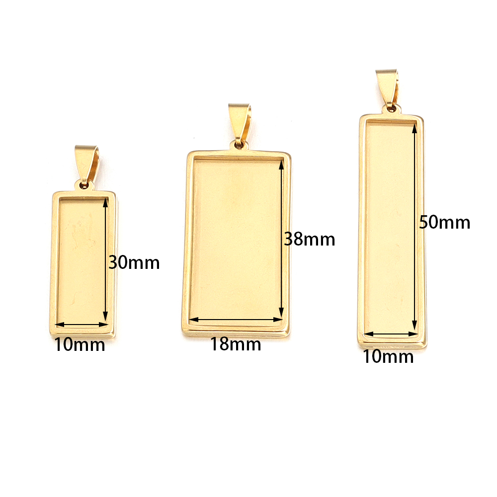 2pcs Stainless Steel Rectangle - Jewelry Making Tray 评论和价格