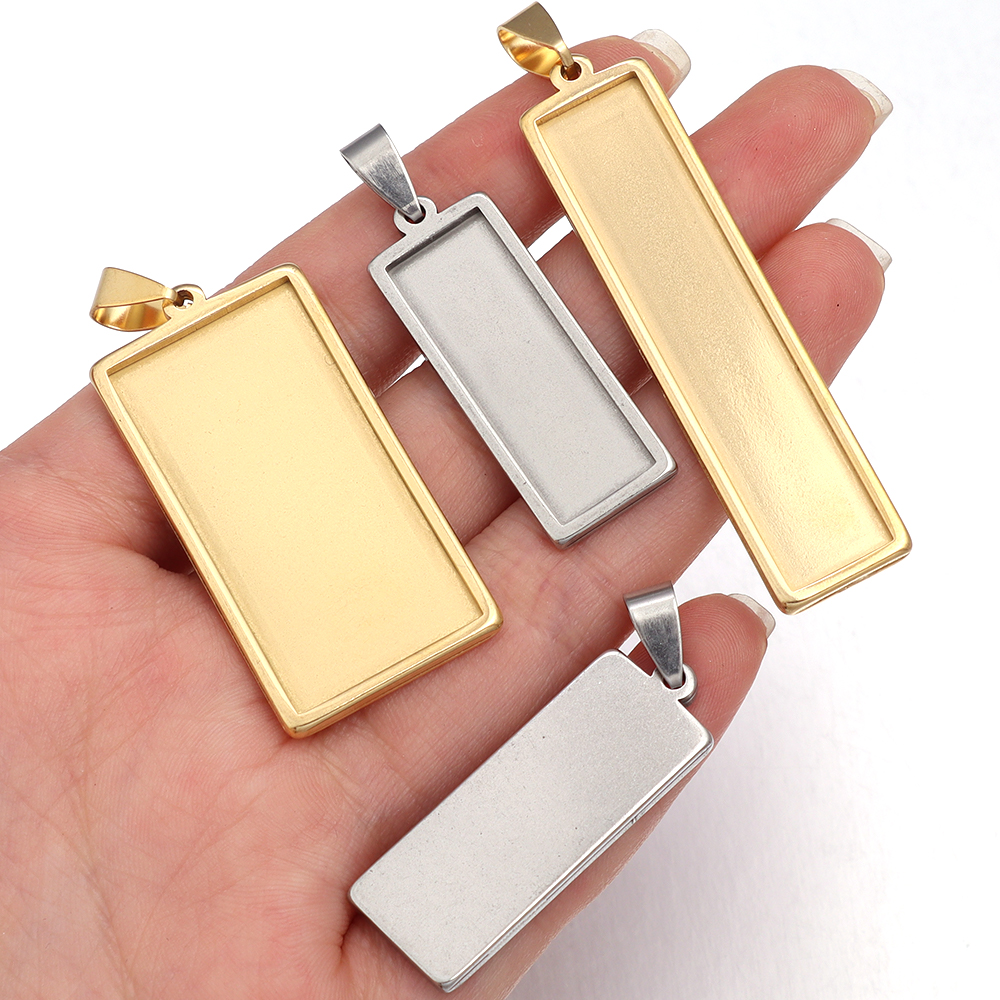 2pcs Stainless Steel Rectangle - Jewelry Making Tray 评论和价格
