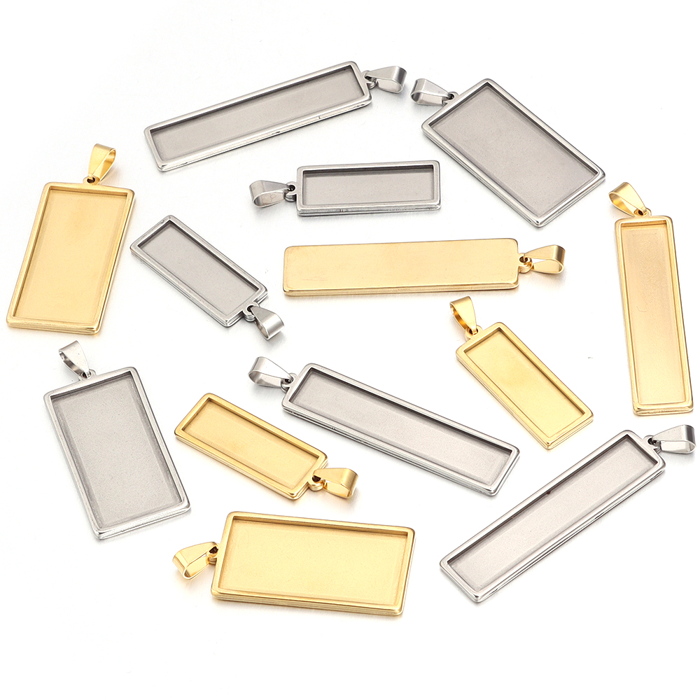 2pcs Stainless Steel Rectangle - Jewelry Making Tray 评论和价格