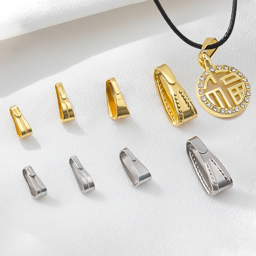 50pcs Stainless Steel Buckle C - Jewelry Making Charms 评论和价格