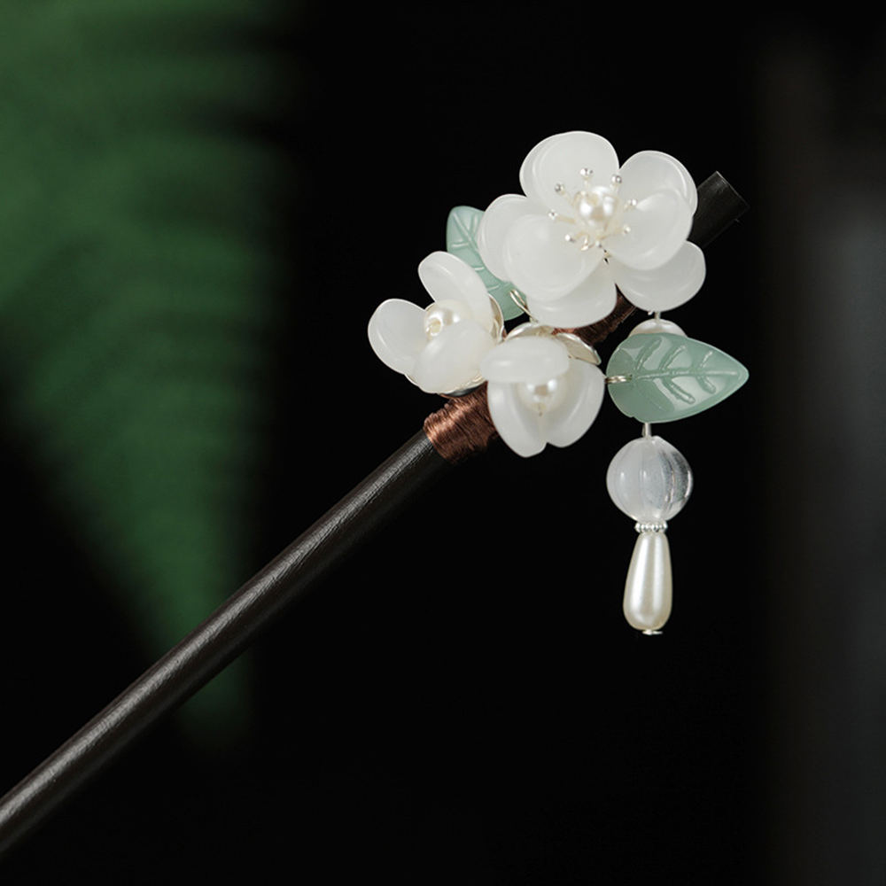 Retro Flower Hairpin With Pear - Jewelry Making With Beads 评论和价格