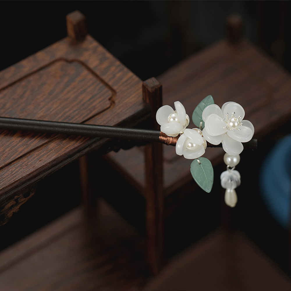 Retro Flower Hairpin With Pear - Jewelry Making With Beads 评论和价格
