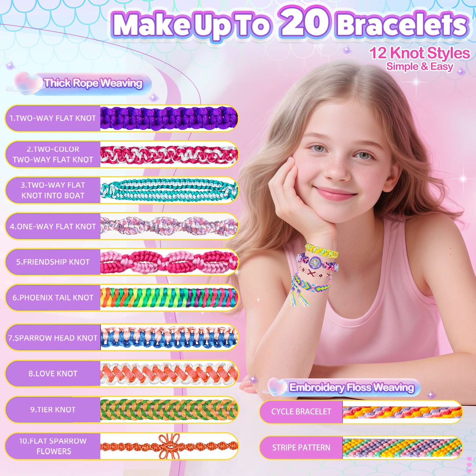 Friendship Bracelet Making Kit - Jewelry Making Ideas With Beads 评论和价格
