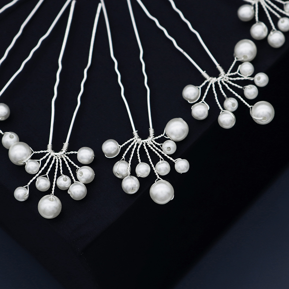 Vintage Pearl Flower Hairpin S - Jewelry Making With Beads 评论和价格